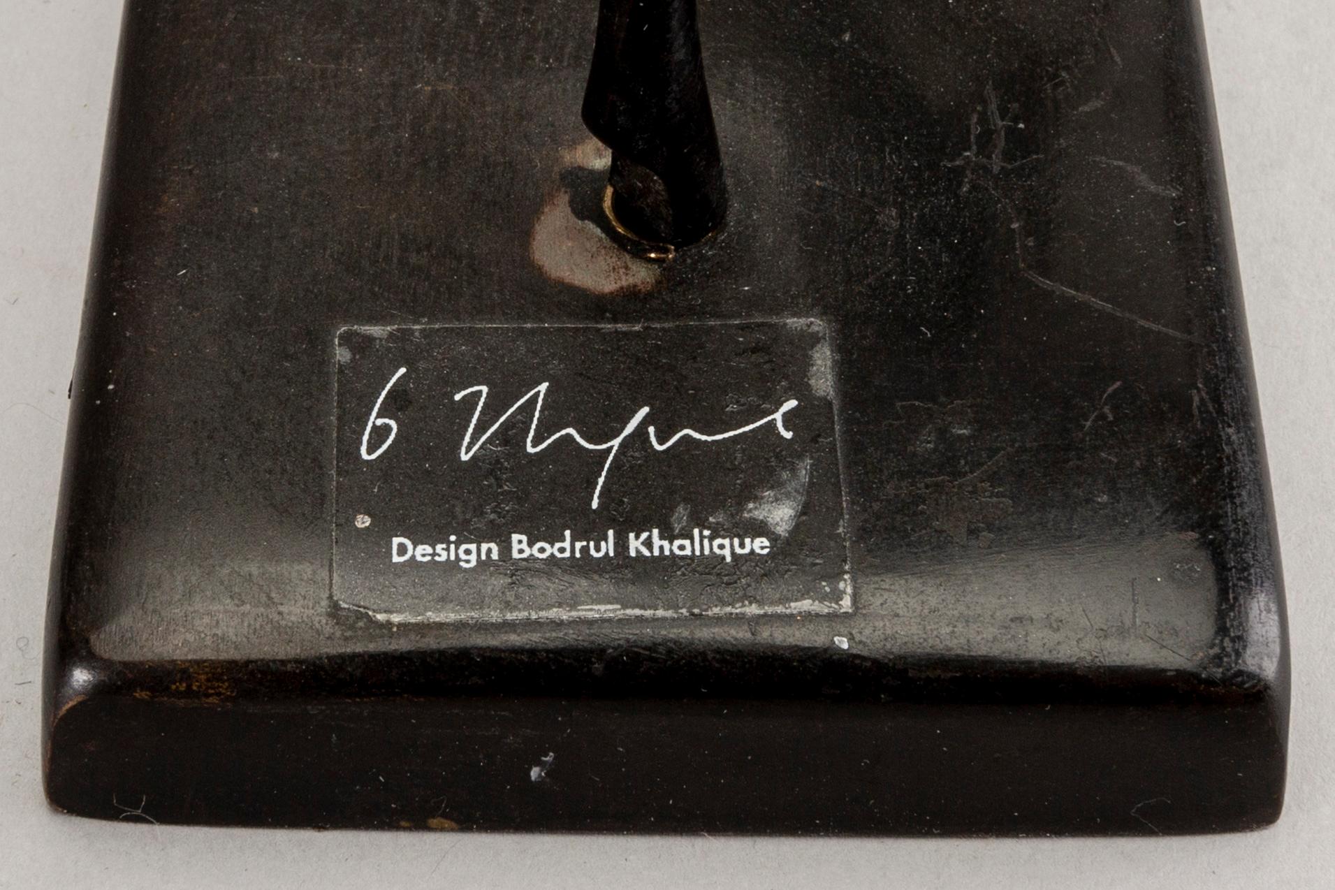 Bodrul Khalique, skulpturer 4 st för IKEA 2000-2004 patinerad brons och aluminium.