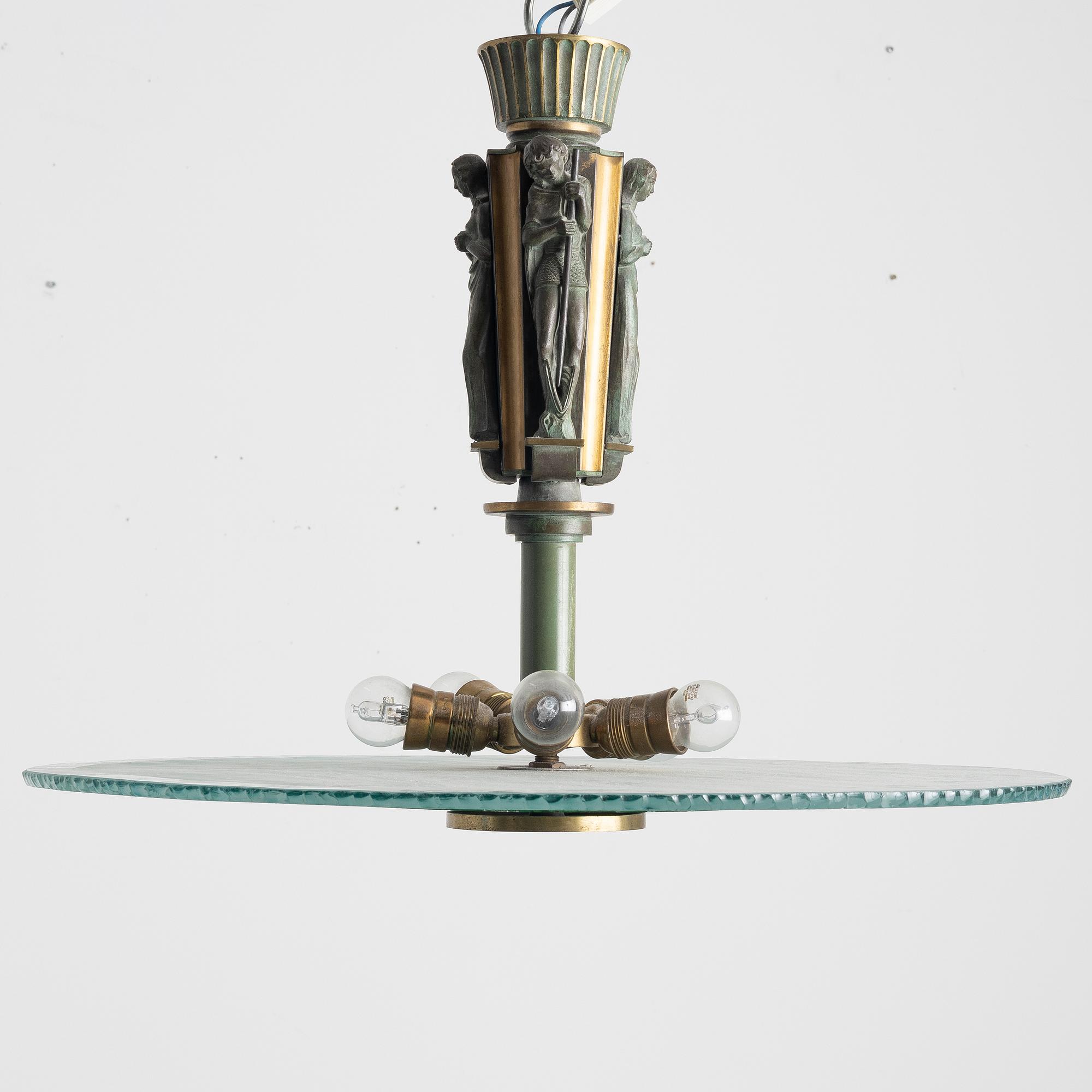 Einar Bäckströms Metallvarufabrik, ceiling lamp, 1930s/40s.