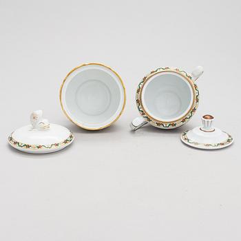 A ca 23-piece Dragon decorated coffee set, Arabia Finland 1920s-30s.