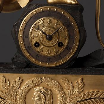 A French Empire early 19th century mantel clock.