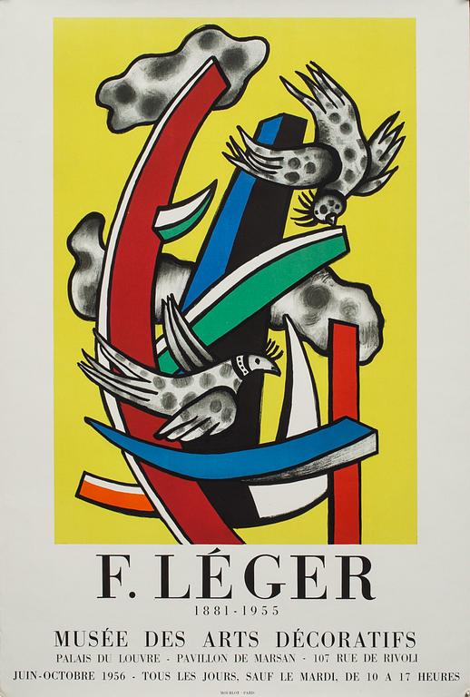 FERNAND LÉGER, affisch, Mourlot 1956.