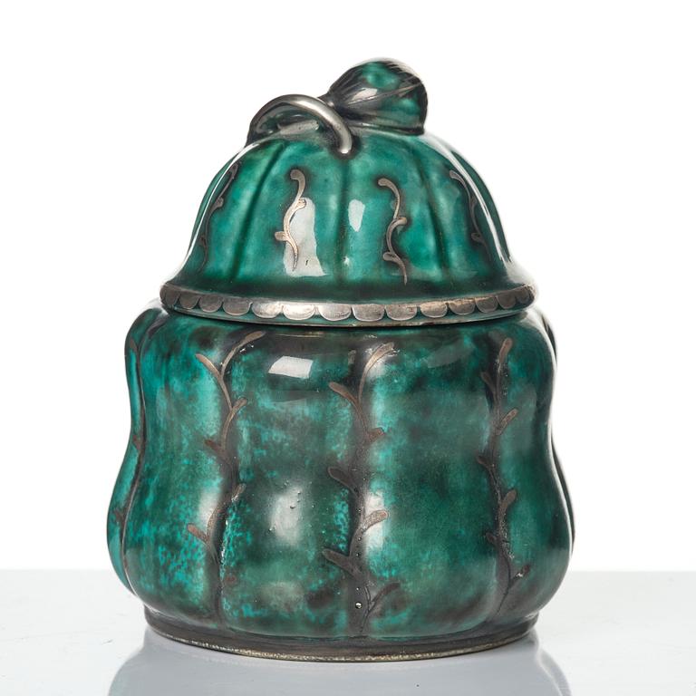 Wilhelm Kåge, a collection of ceramic, mostly "Argenta", 49 pieces, Gustavsberg, Sweden, 1930's-60's.