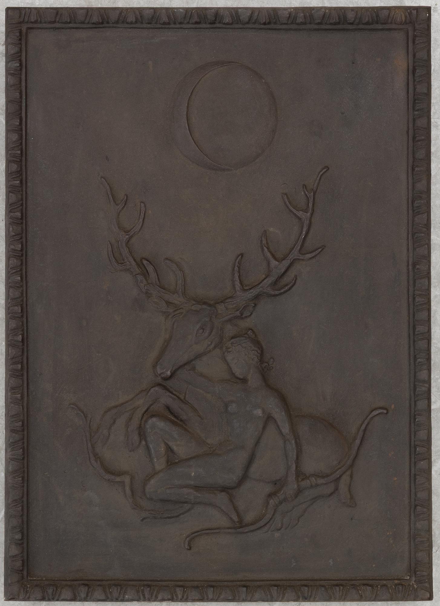 Swedish Grace, wall relief, attributed to Näfveqvarns bruk.