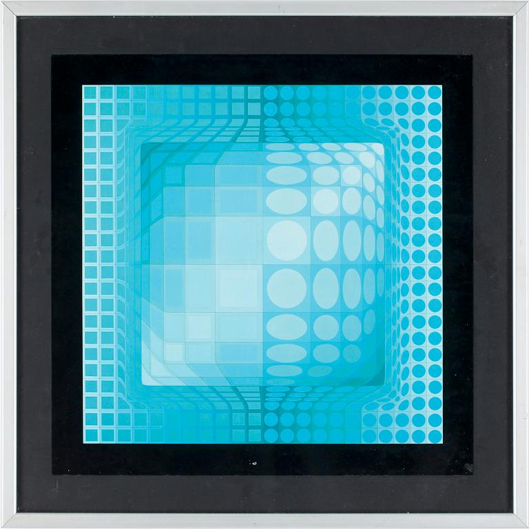 VICTOR VASARELY, efter, offsettryck, upplaga du Griffon, Schweiz, 1974.