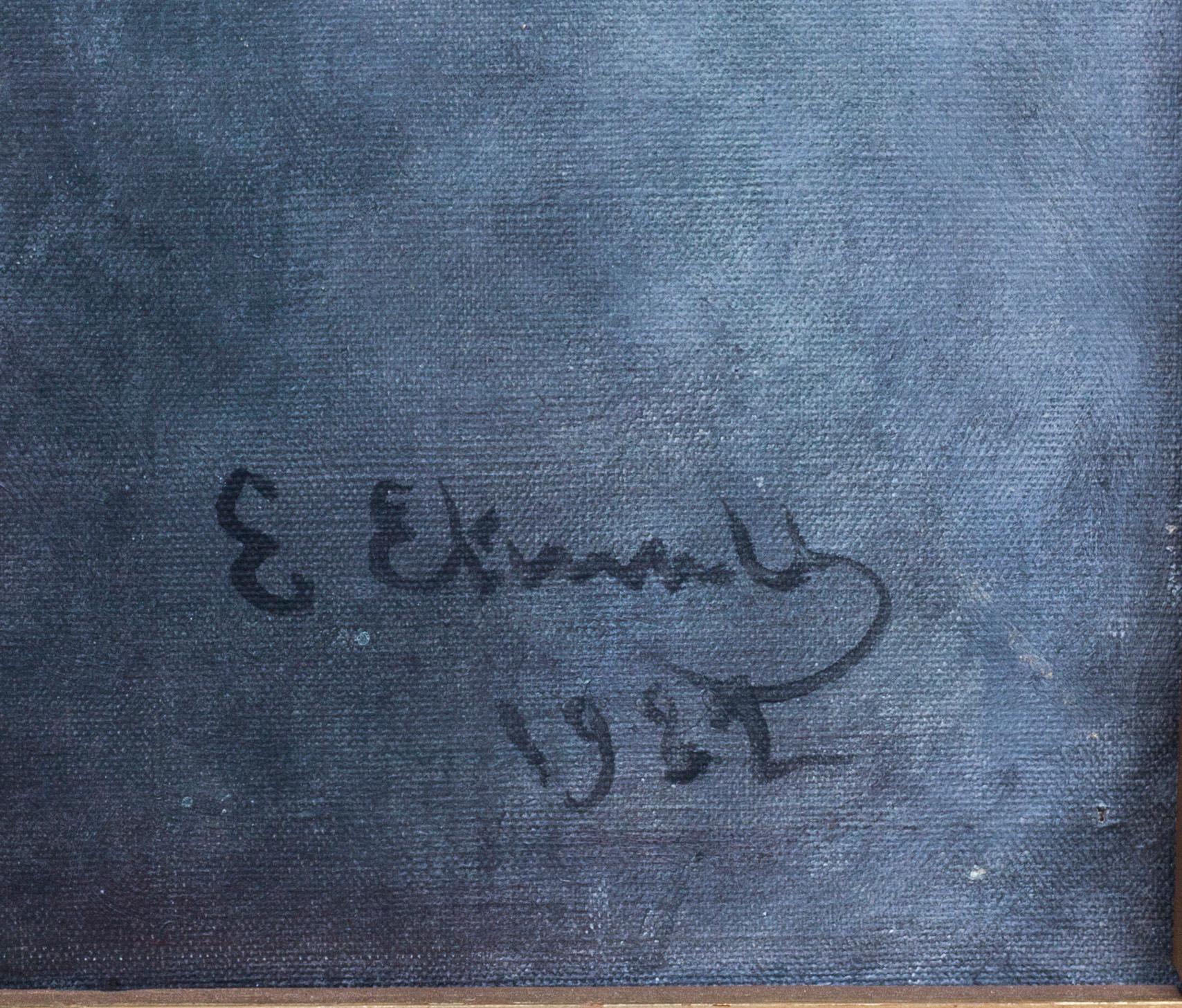 EMMA EKWALL, olja på duk. Signerad och daterad 1922.