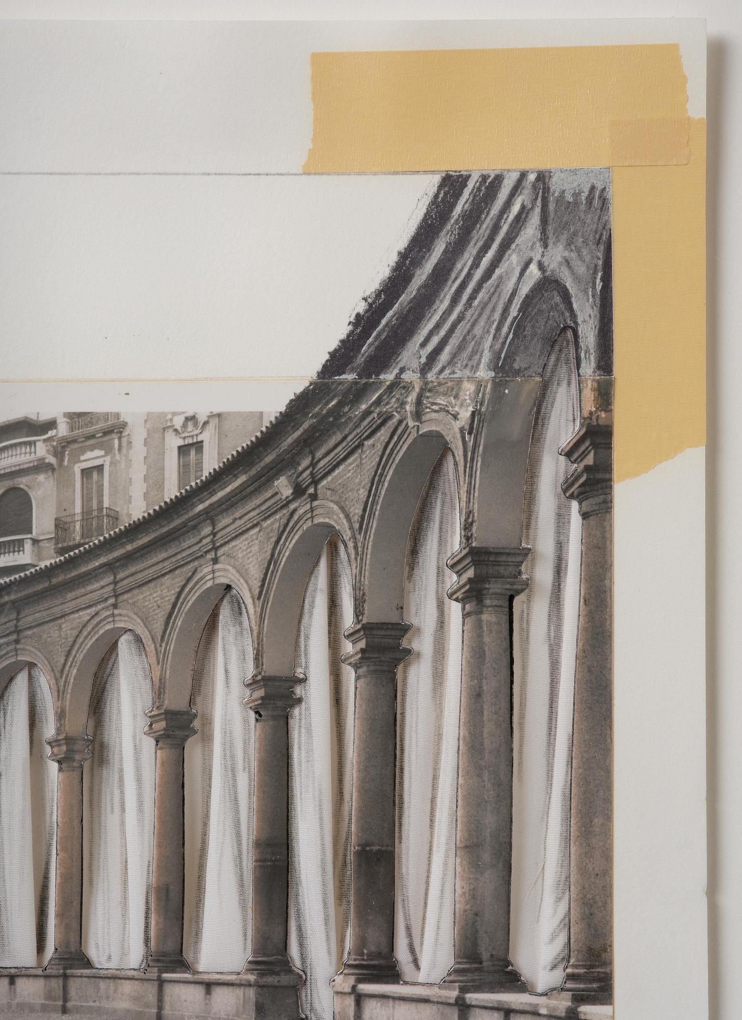 Christo Vladimirov Javacheff, "Curtains for la Rotonda, project for Milan" ur: "Five Urban Projects".