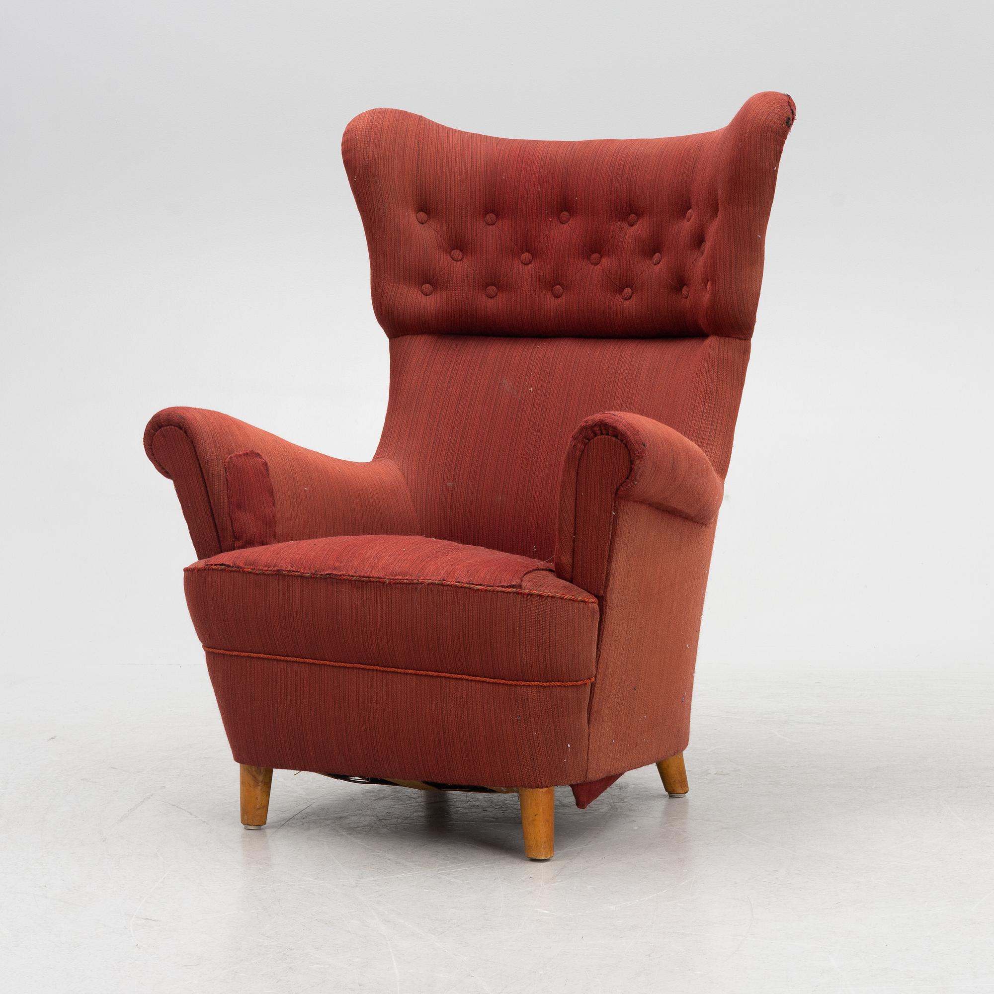 Fåtölj, Swedish modern, 1900-talets första hälft.