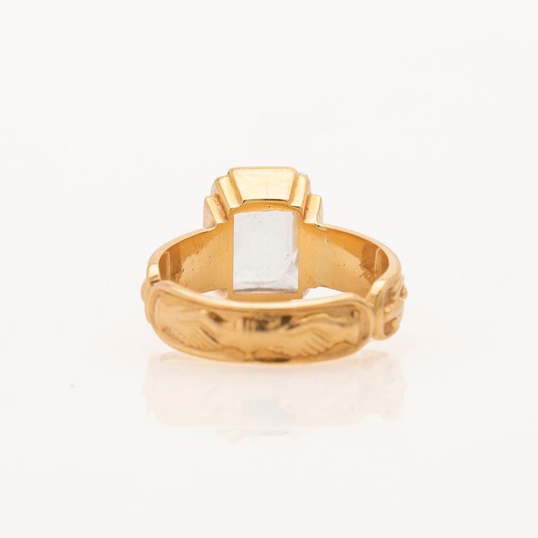 Ring, 18K guld, G. Dahlgren & Co, Malmö, 1900-talets andra hälft.