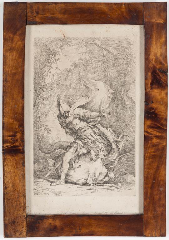 SALVATOR ROSA, etching, ca 1663-64.