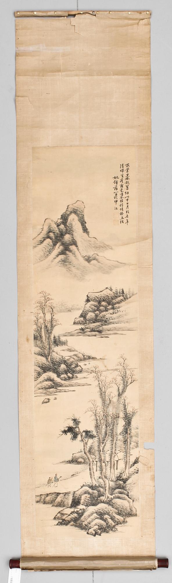 RULLMÅLNING, Kina, 1800/1900-tal.