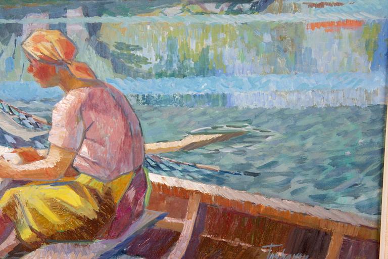 TORHAMN, GUNNAR, olja på pannå, sign.