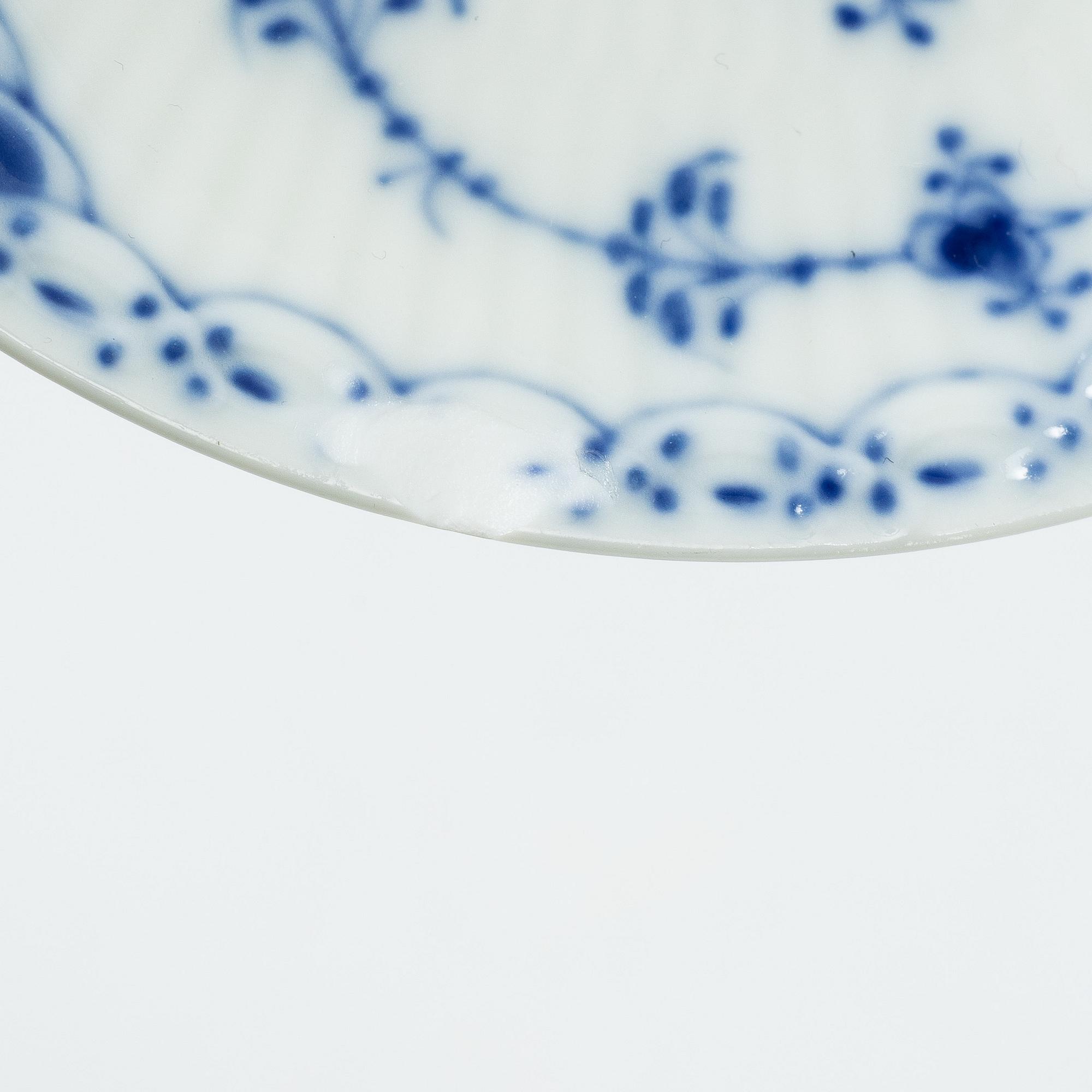 Royal Copenhagen, coffee service, 46 pieces, “Musselmalet Halvblonde”, Denmark.