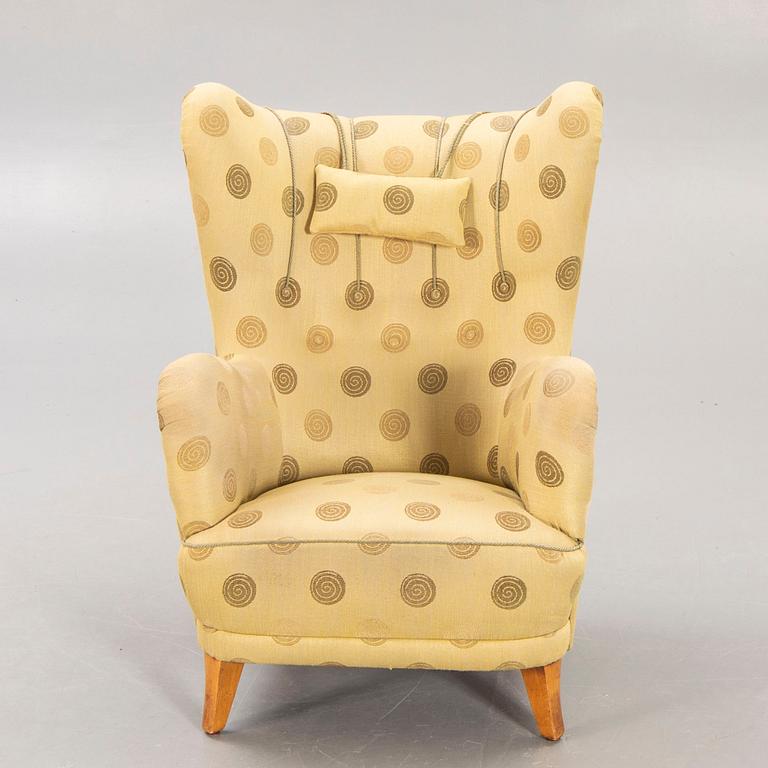Öronlappsfåtölj, Swedish Modern 1940/50-tal.