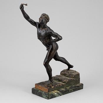 MAX KRUSE, sculpture, bronze, " "The Herlad of Victory".