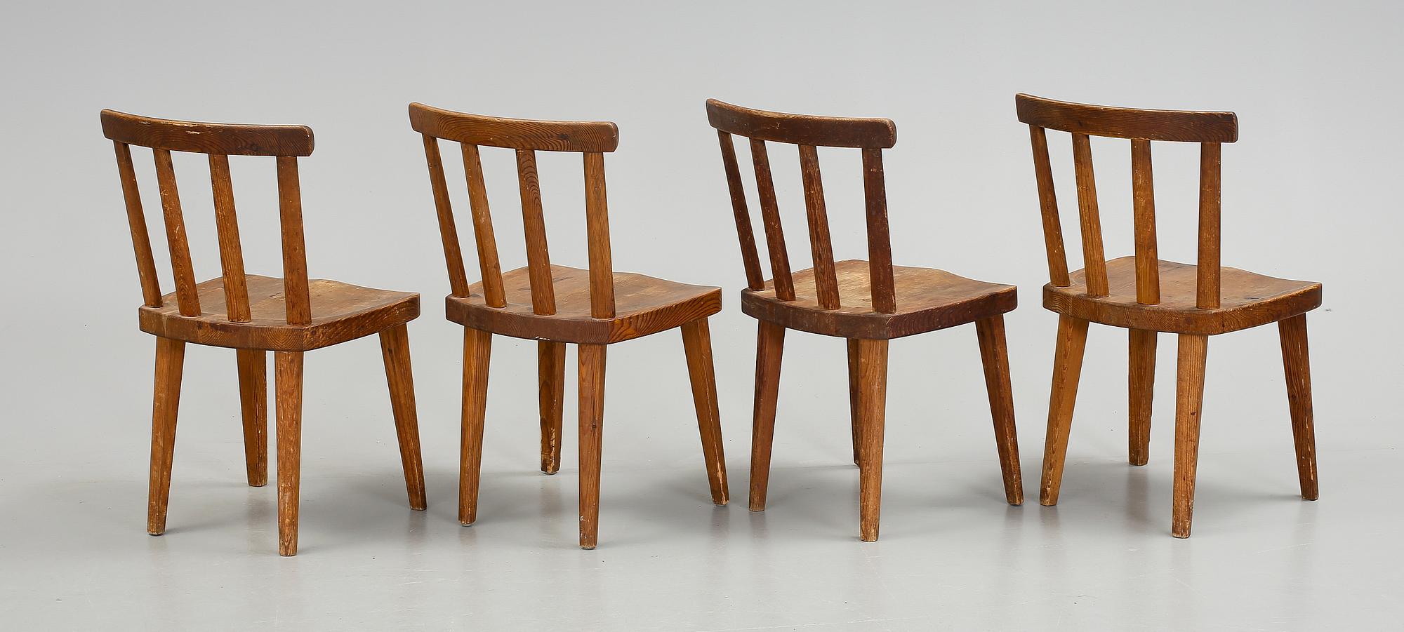 STOLAR, 4 st, "Utö", Axel Einar Hjorth, Nordiska Kompaniet, 1930-tal.