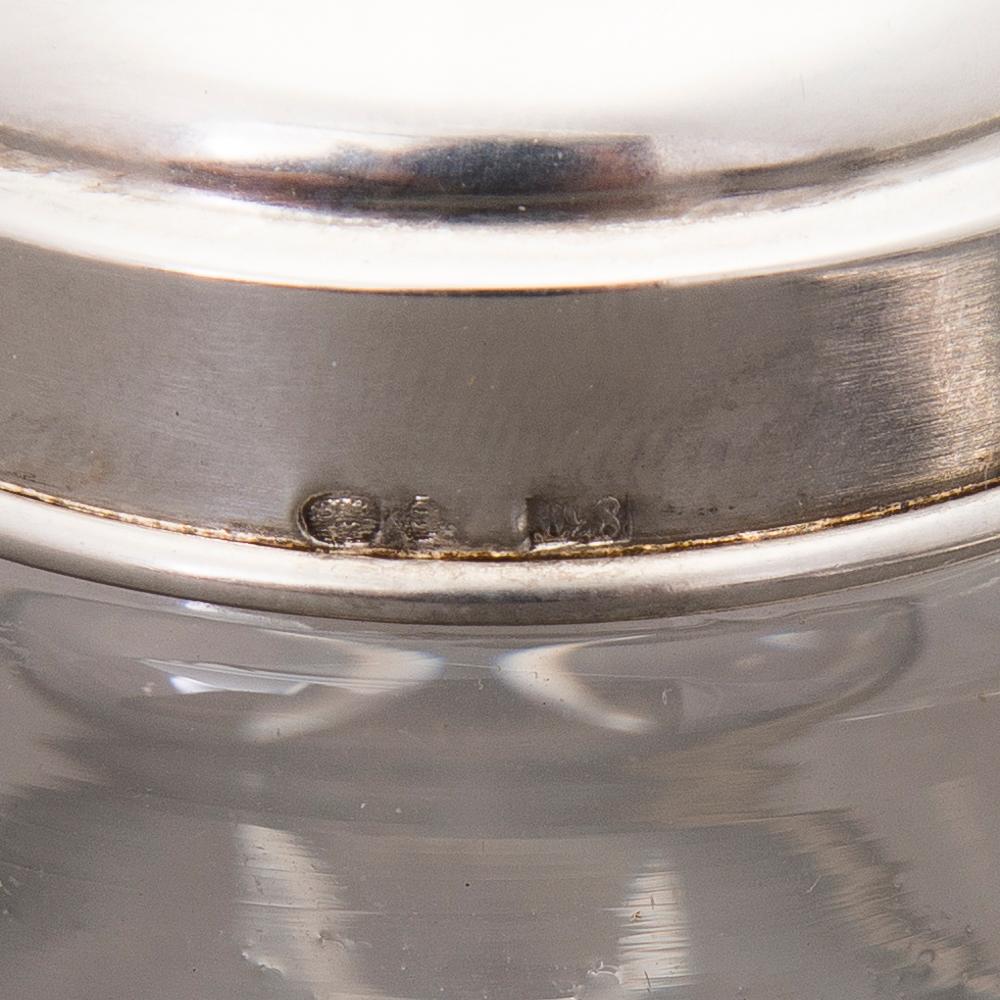 TOILETTSET, silver, 8 delar, Svenska stämplar.