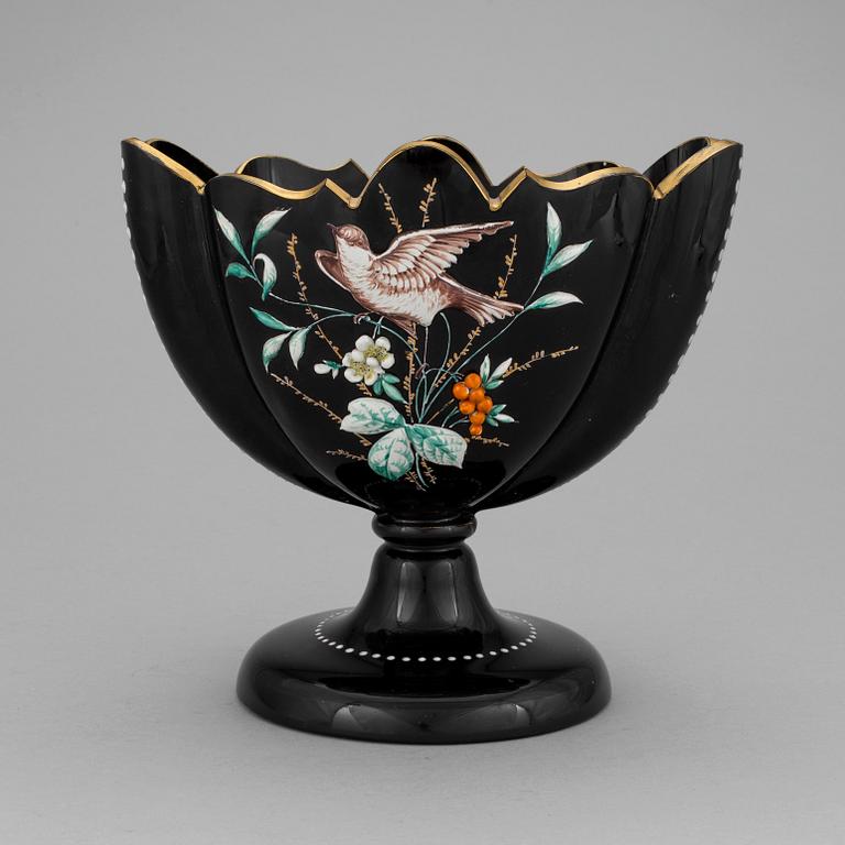 A 19th century glass bowl.