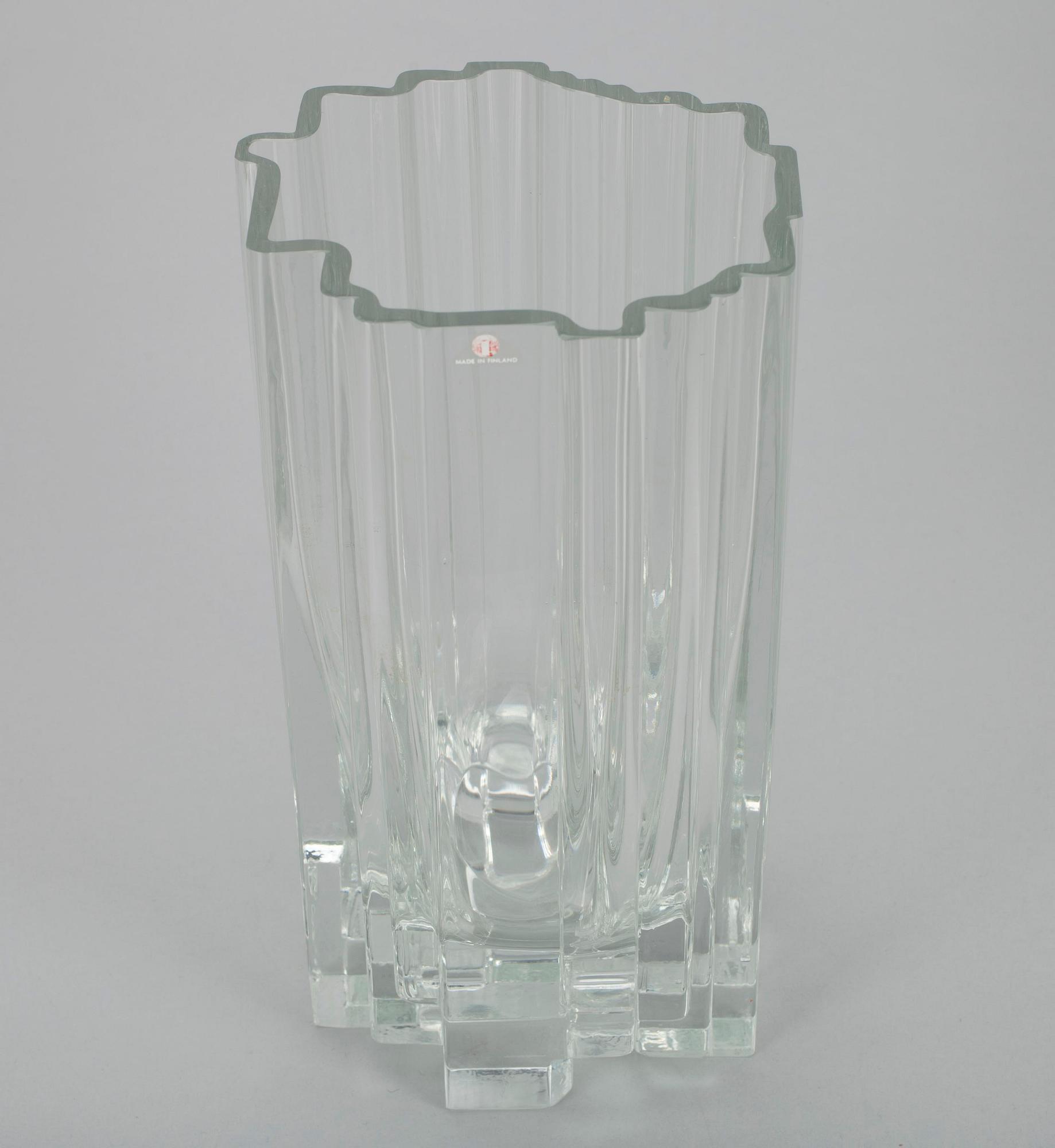 VAS, glas, "Arcadia", sign. Tapio Wirkkala 3571.