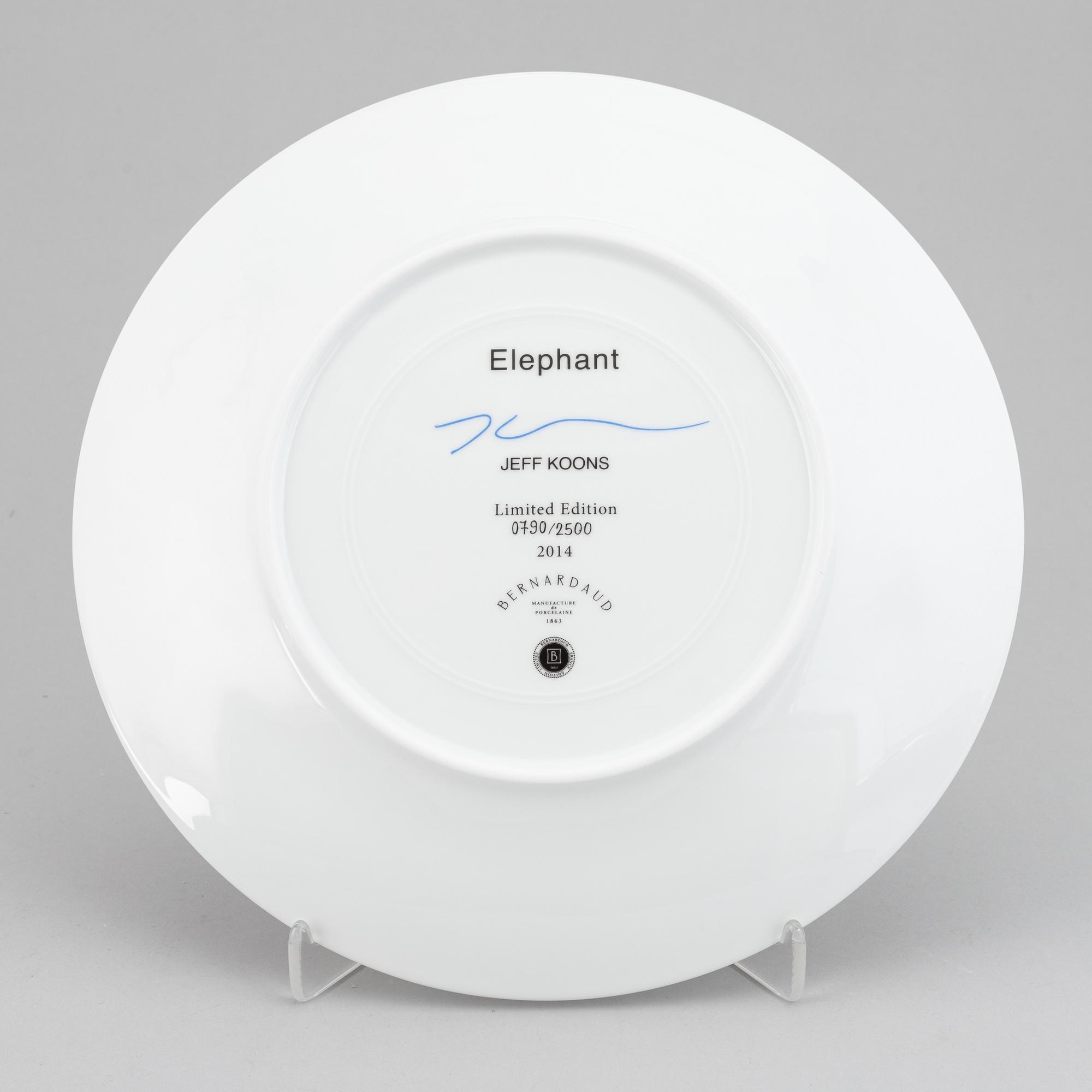 Jeff Koons, plate/multiple, 790/2500.