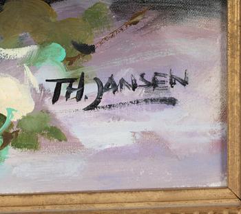 T H JANSEN, olja på duk, signerad.