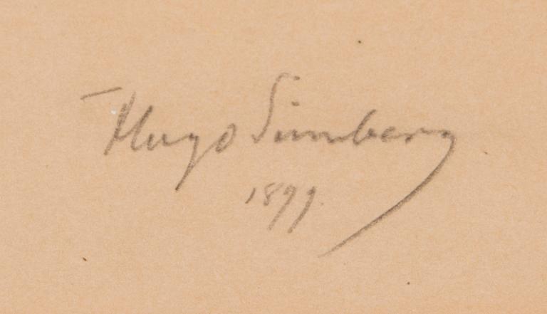 Hugo Simberg, DÖDEN PÅ SKRIDSKOR.