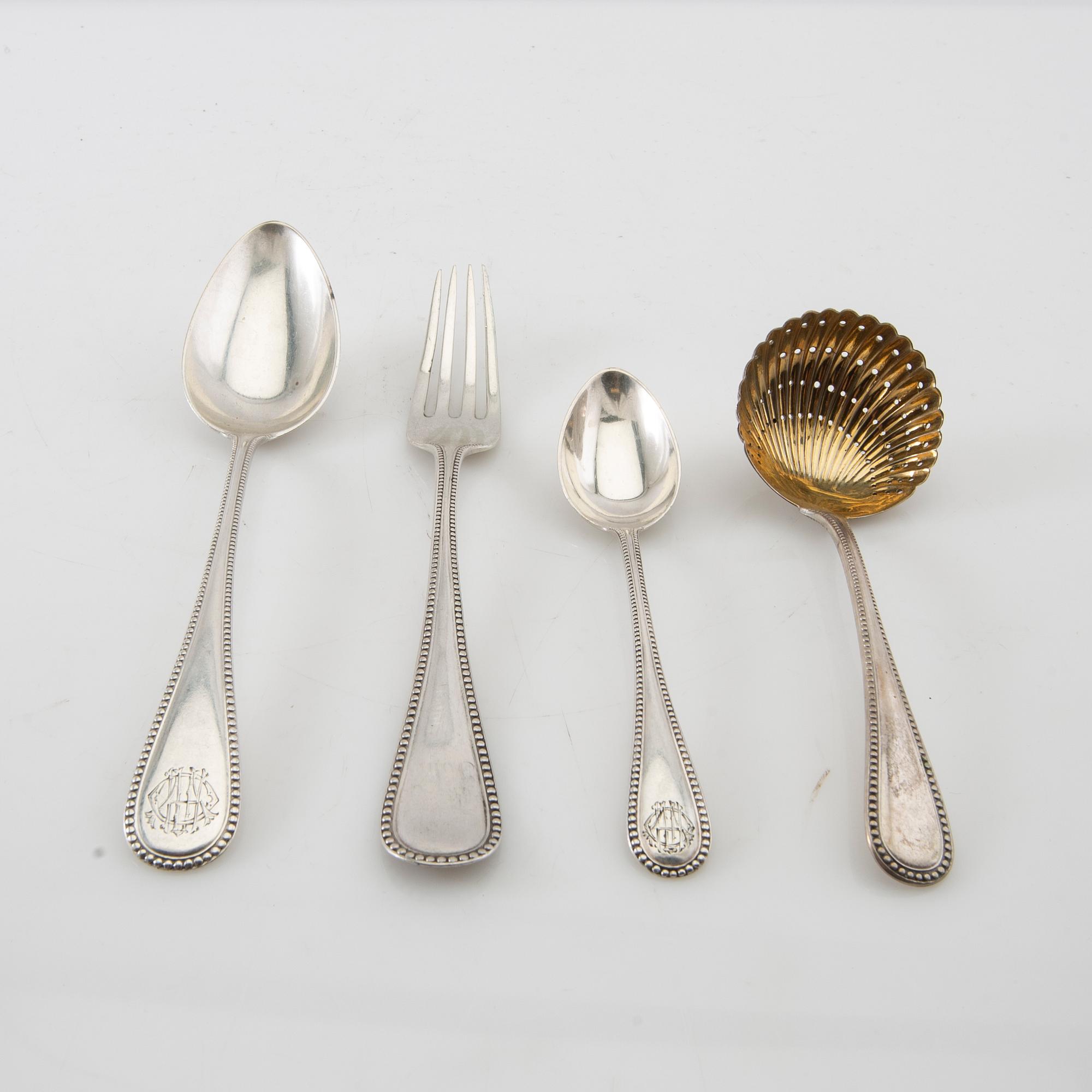 Cutlery 18 dlr silver K Andersson Stockholm 1895 (mostly).