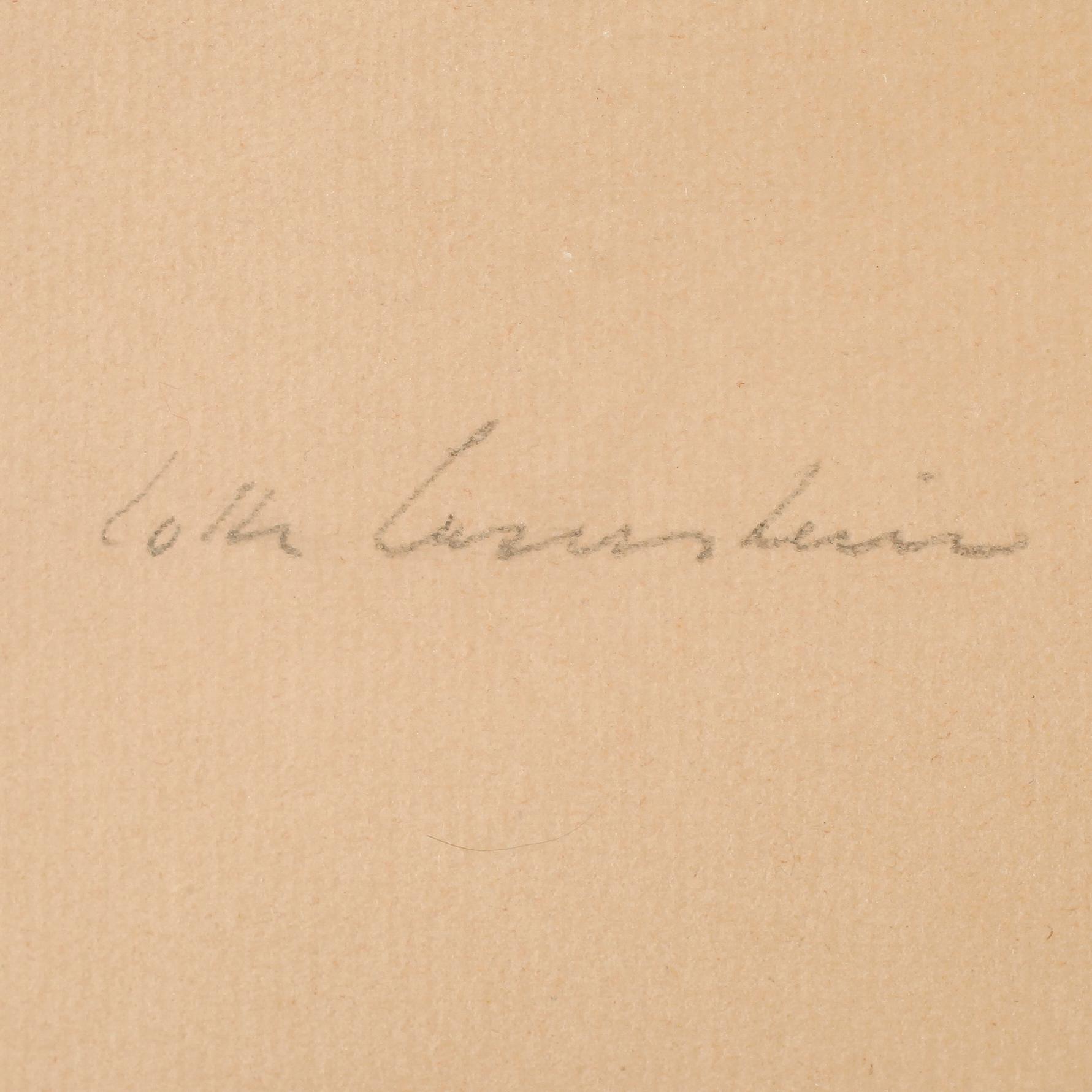 LOTTE LASERSTEIN, kolteckning, signerad.