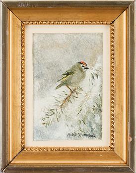 MOSSE STOOPENDAAL, olja på pannå. Sign.