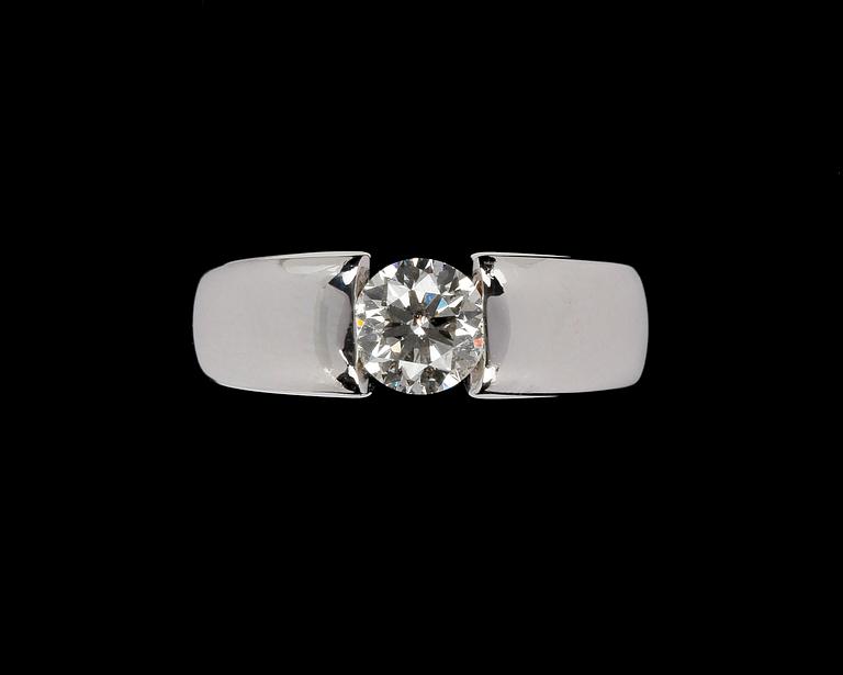 RING, brilliant cut diamond, app. 1 cts app J/SI2.