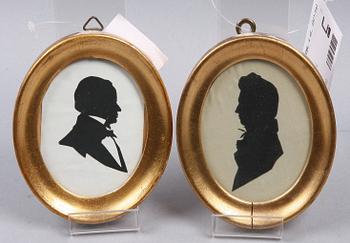 SILUETTER, 6 st, 1800-tal.