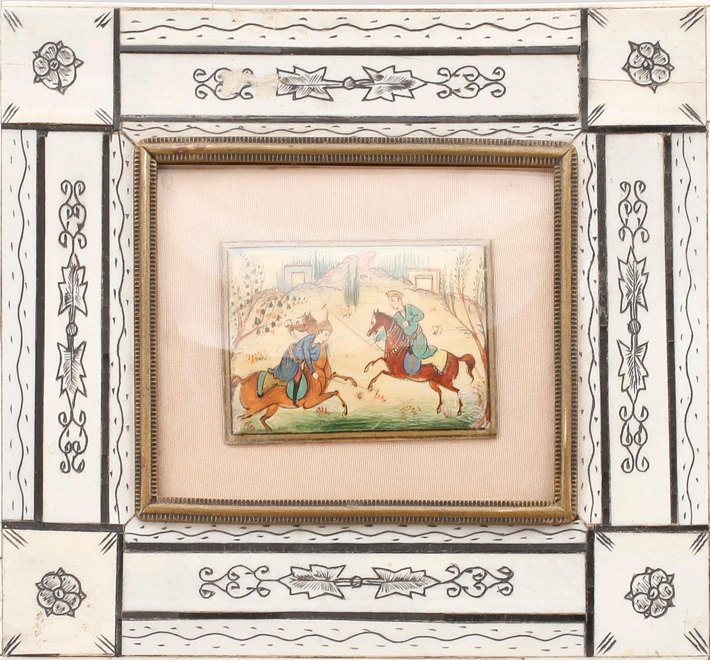 OKÄND KONSTNÄR, 3 st, gouacher troligtvis på ben, Indien/Persien, 18/1900-tal.