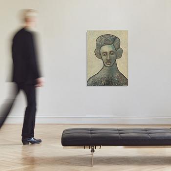 Jesper Waldersten, oil on panel, signed.