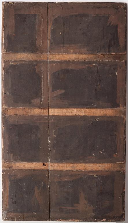 A set of three Chinsese hardwood panels, Qing dynasty.