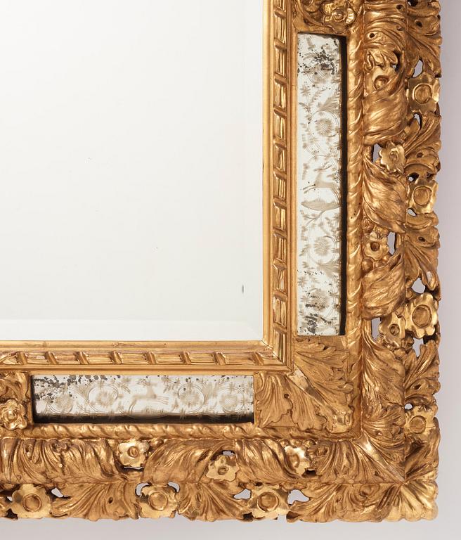 A north European Baroque mirror, first part of the 18th century.