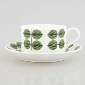 Stig Lindberg, servis, 50 delar, flintgods, "Berså", Gustavsberg, 1900-talets senare del.