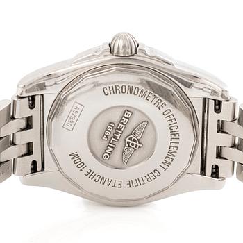 Breitling, Galactic 36, "Mother Of Pearl diamond Dial", armbandsur, 36 mm.