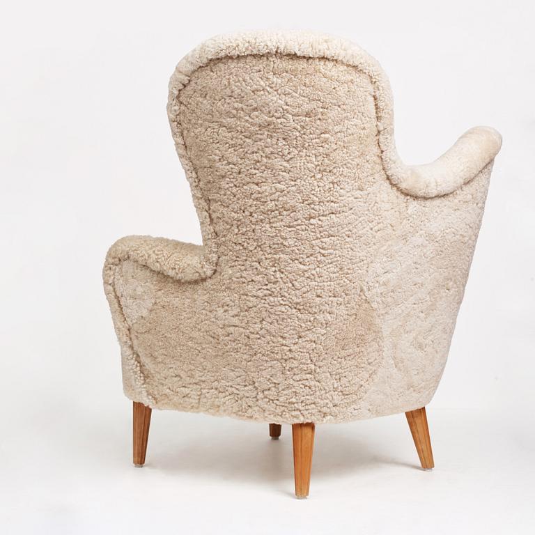 A Swedish Modern upholstered armchair, 1940's.