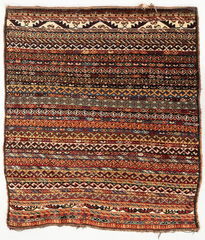 Bag front, Khorjin, antique, 94 x 77 cm.