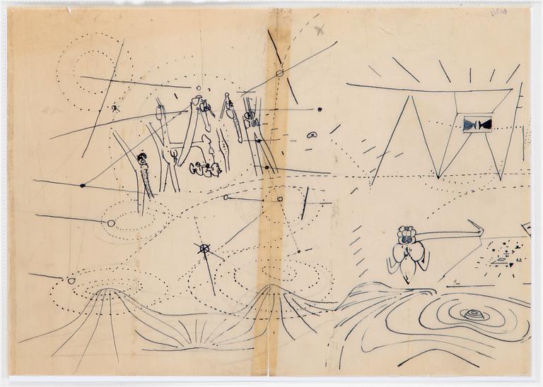 Roberto Matta, Untitled (Salamander).