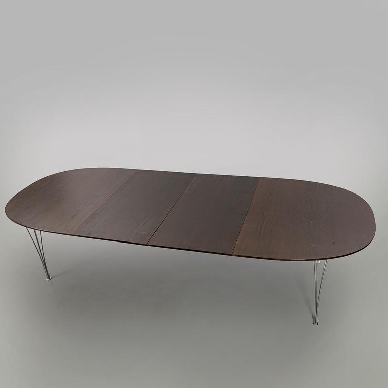 A SUPERELLIPS TABLE IN WENGE. BRUNO MATHSSON AND PIET HEIN for FRITZ HANSEN.