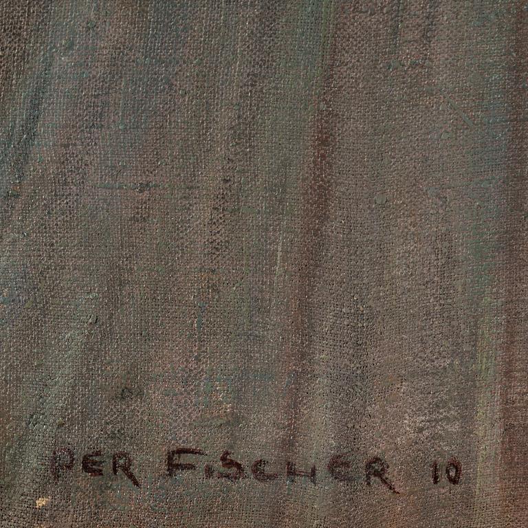 PER FISCHER, oil on canvas, signed and dated 1910.