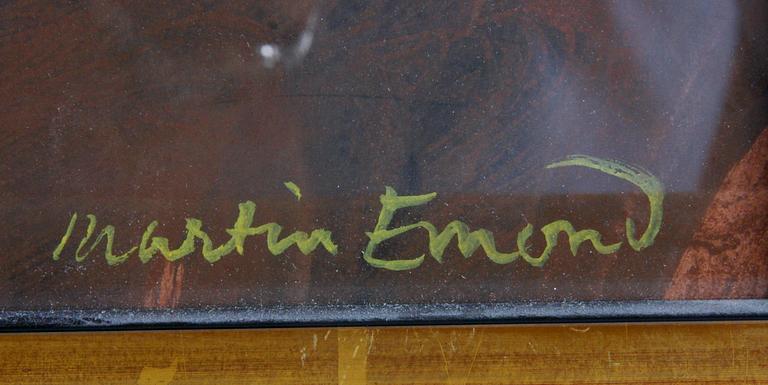 EMOND, MARTIN, gouache, sign. Prov; Olof Sager.