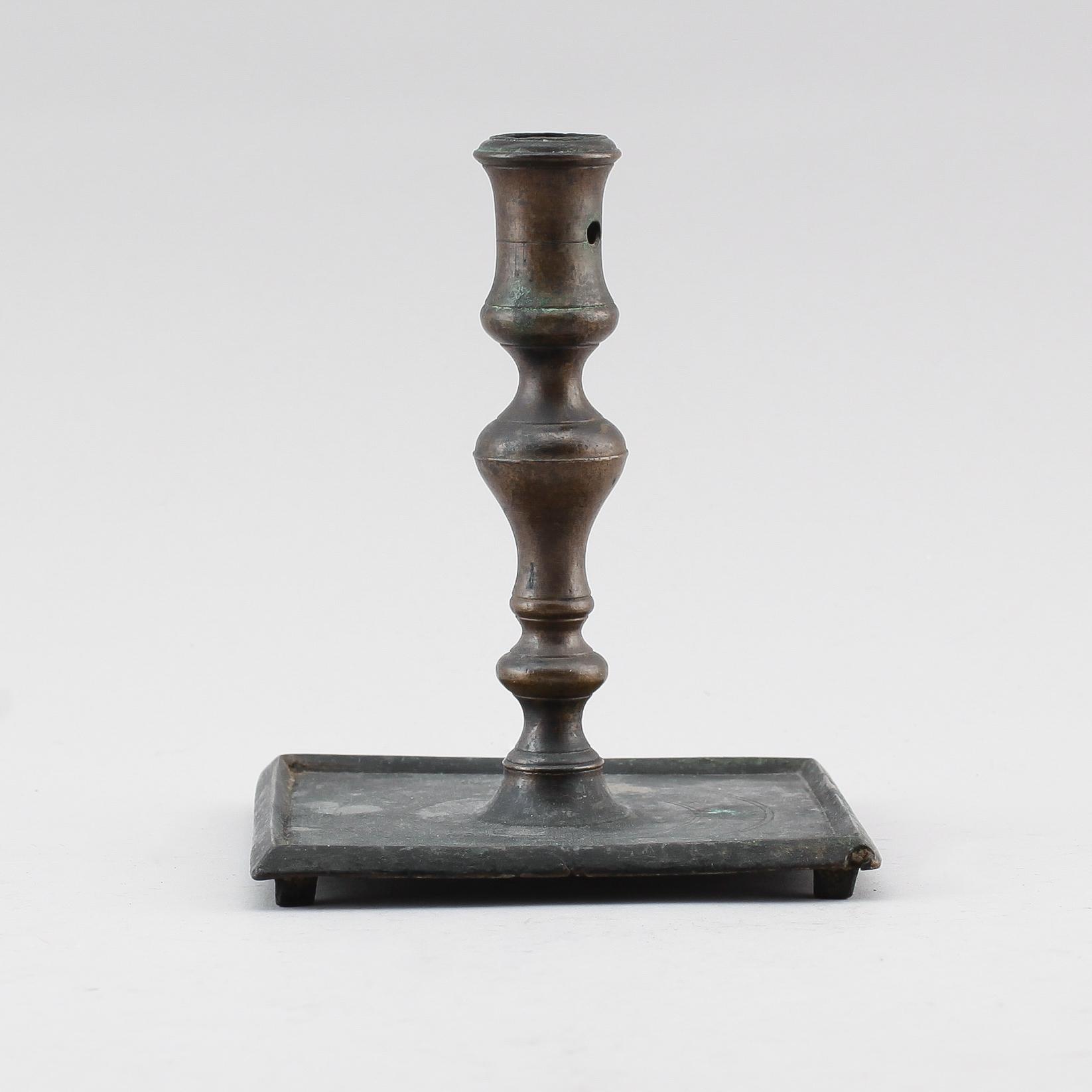 LJUSSTAKE, mässing, 1500-tal.