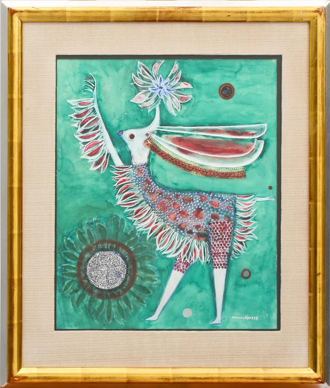 MAX WALTER SVANBERG, gouache, sign och dat -59.