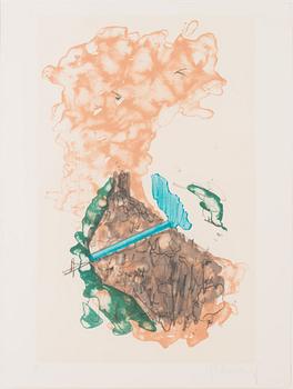Claes Oldenburg, lithograph, signed and numbered 50/100.