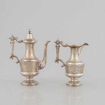 An Austro-Hungarian silver coffee service, Vienna 1867-1922 (5 pieces).
