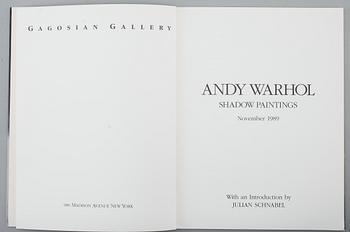 ANDY WARHOL, bok "Shadow Paintings", November 1989.