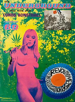 Sture Johannesson, "The Underground will take over Lunds Konsthall February 69".