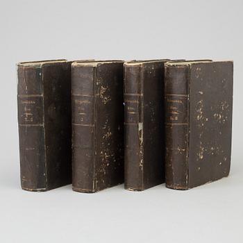 JOHAN JACOB BJÖRNSTÅHL, "Resa til Frankrike, Italien...",4 band, utg. C. Chr. Gjörwell. I-VI. (A. J. Nordström) 1780-84.