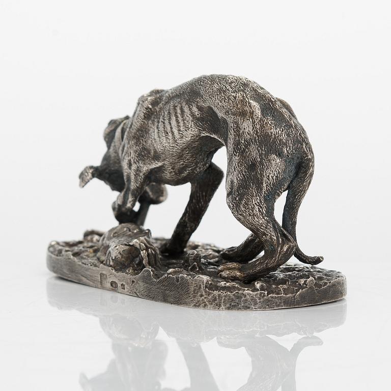 Figurin, silver, Moskva, oidentifierad kyrillisk mästarstämpel AG. 1908-1926.